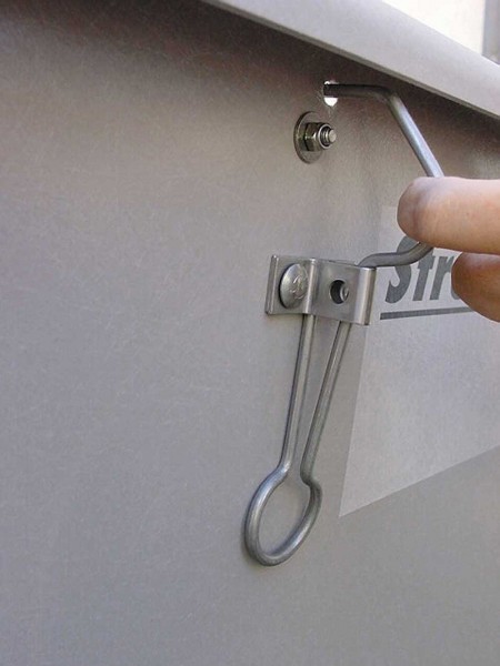 Selbstschließender Verschluss aus Edelstahl