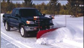 Schneeschild im Einsatz